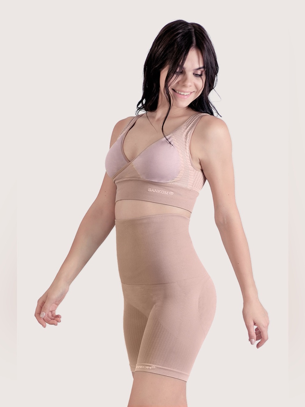 SANKOM SWISS PATENT SHAPER - CLASSIC BEIGE NWT Size L/XL Tummy Control Slimming